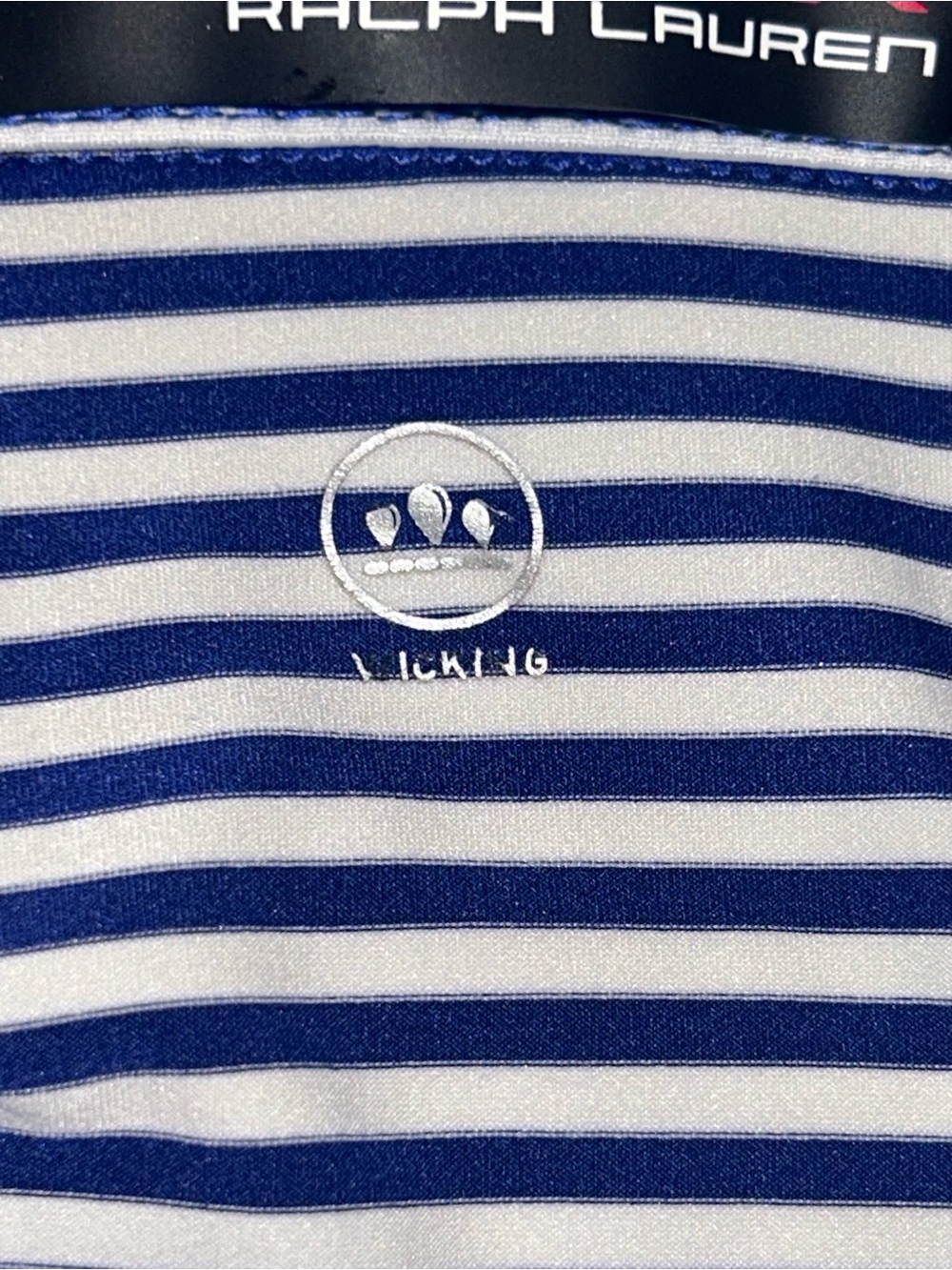 RLX Ralph Lauren Mens Golf Polo Shirt Size XL Blue White Striped Performance - Picture 4 of 8